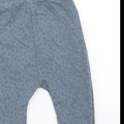 George Baby Blue Animal Print  Jogger Trousers Size 6-9 Months
