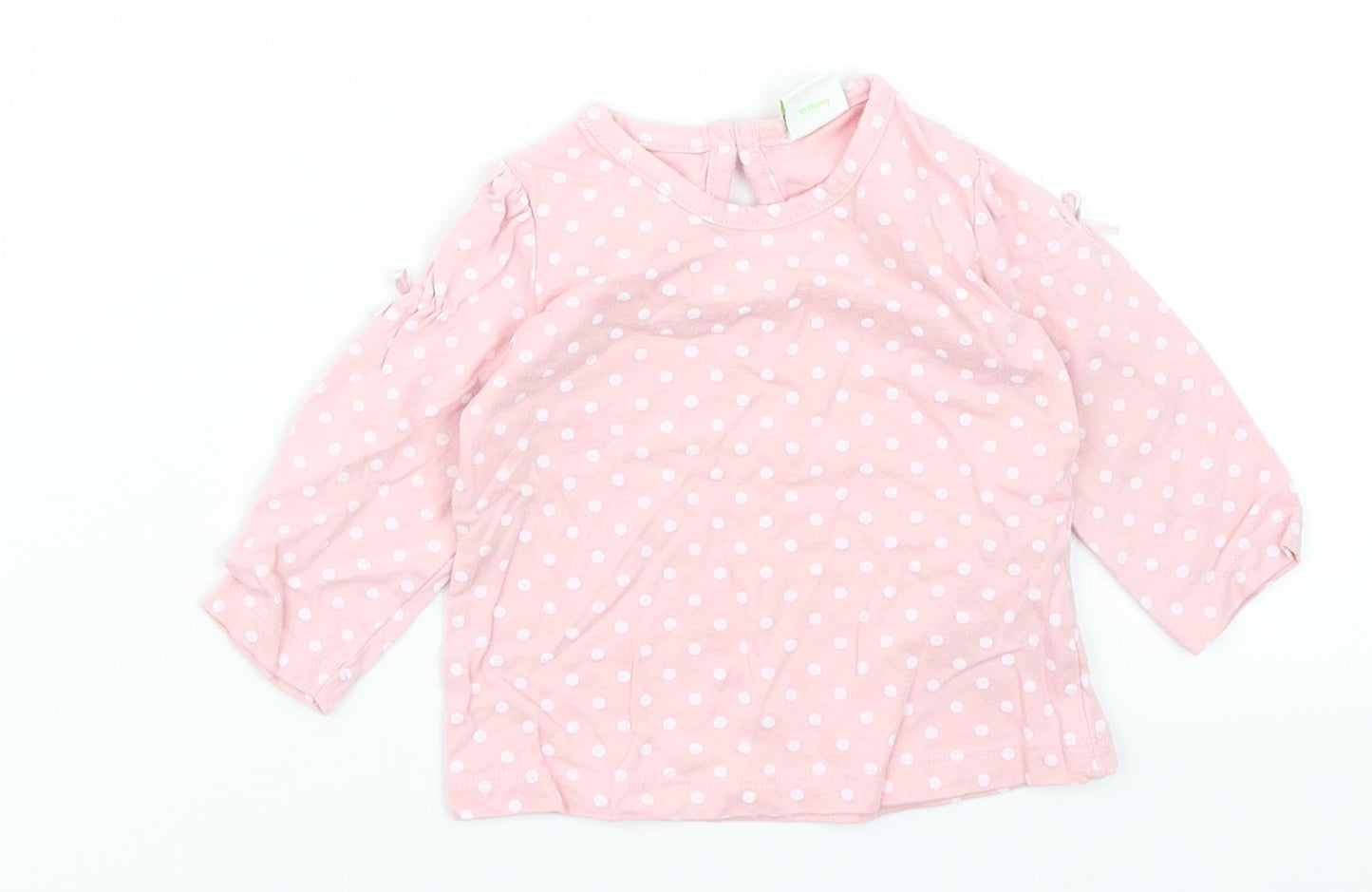 Disney Baby Baby Pink Spotted  Basic T-Shirt Size 3-6 Months