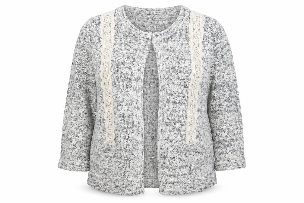 Front view of George women’s ivory shrug jumper, size UK 18