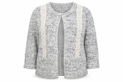 Front view of George women’s ivory shrug jumper, size UK 18