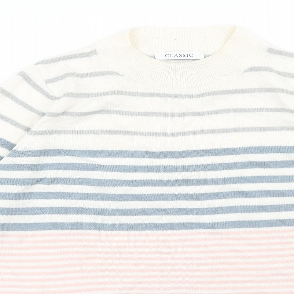 Womens UK Size 12 M&S White Pullover Jumper