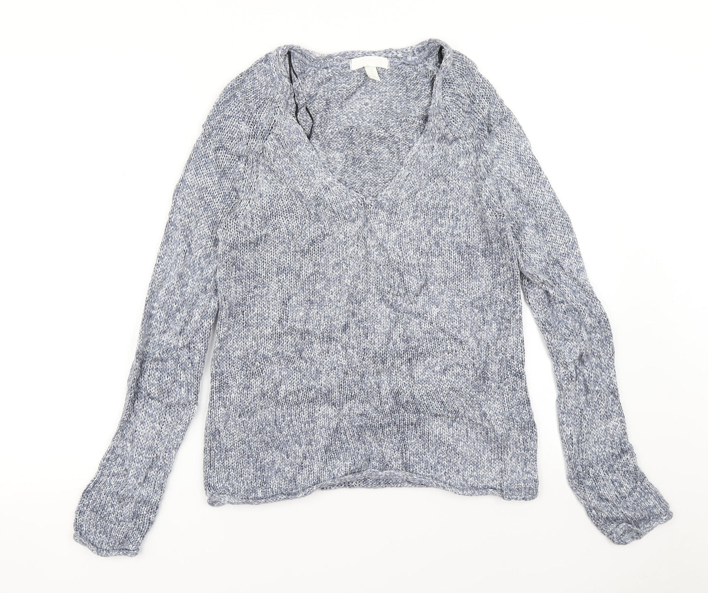 Womens UK Size XS H&M Blue Pullover Jumper