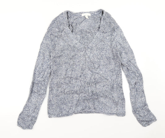 Womens UK Size XS H&M Blue Pullover Jumper