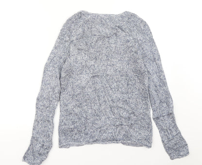 Womens UK Size XS H&M Blue Pullover Jumper