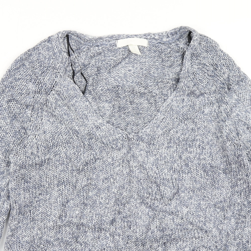 Womens UK Size XS H&M Blue Pullover Jumper