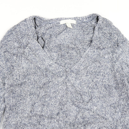 Womens UK Size XS H&M Blue Pullover Jumper