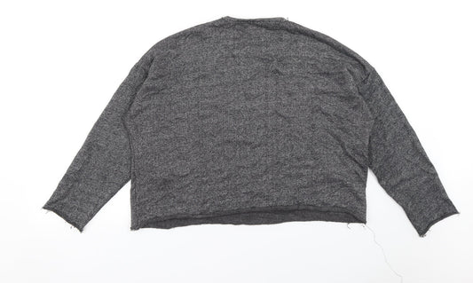 Womens UK Size L Zara Grey Pullover Jumper