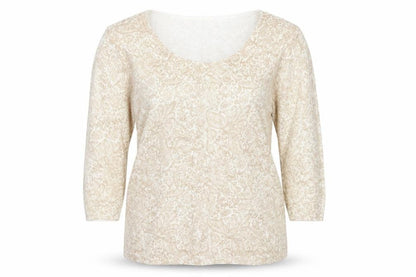Bonmarché Womens Brown Paisley Pullover Jumper Size M