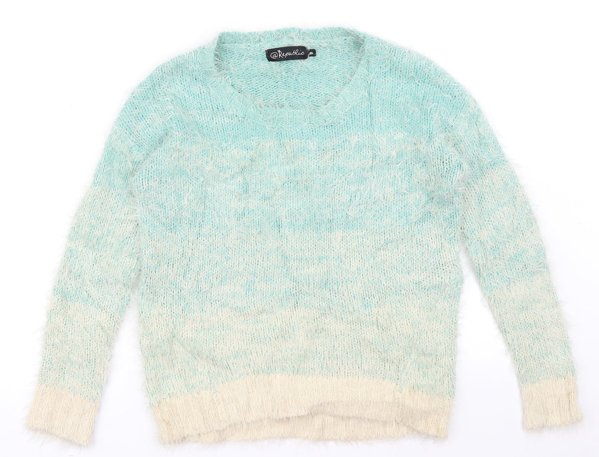 Additional front view of @Republic women’s blue jumper, size XS