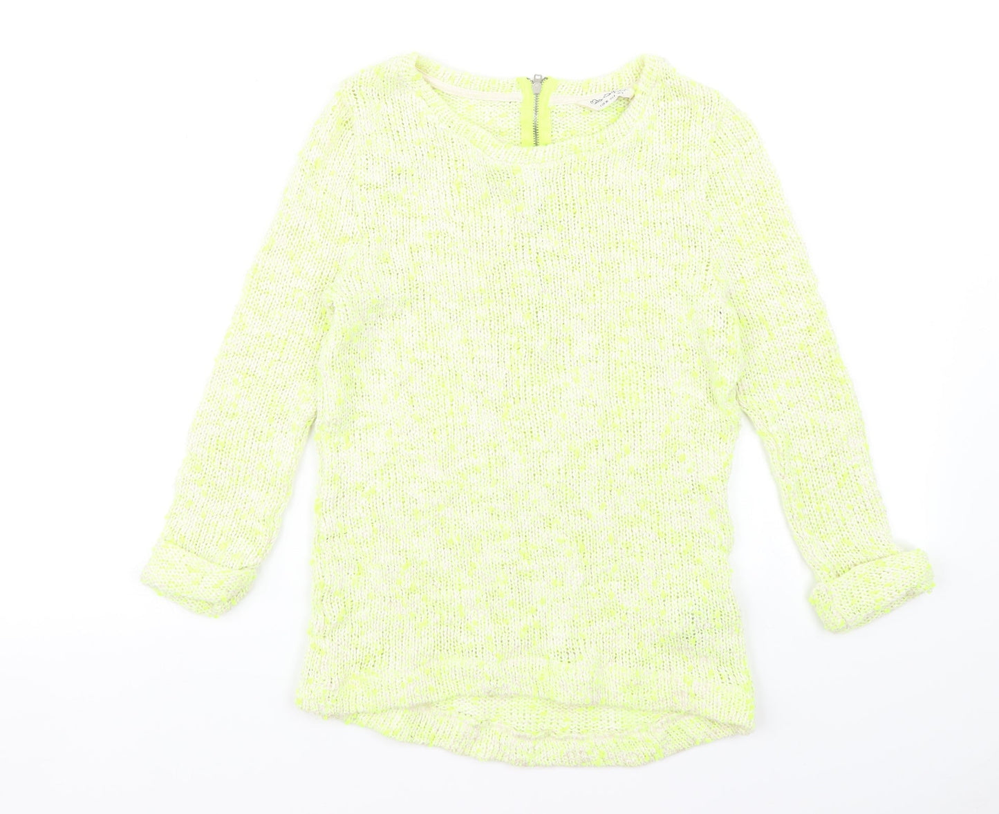 Womens UK Size 6 Miss Selfridge Yellow Pullover Jumper