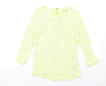 Womens UK Size 6 Miss Selfridge Yellow Pullover Jumper