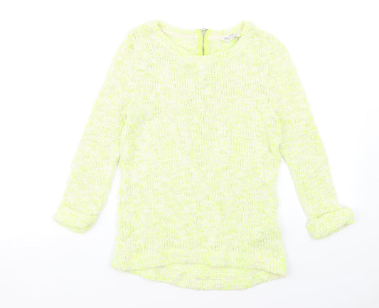 Womens UK Size 6 Miss Selfridge Yellow Pullover Jumper