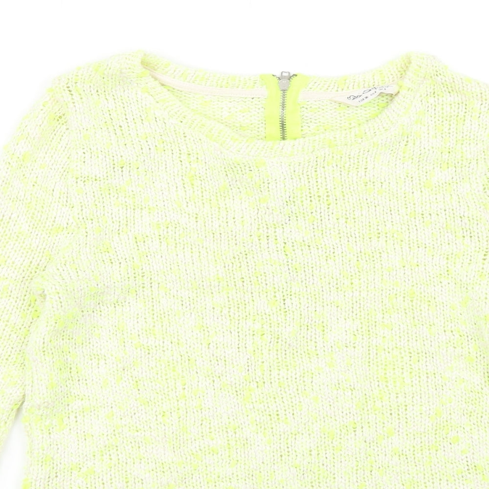 Womens UK Size 6 Miss Selfridge Yellow Pullover Jumper