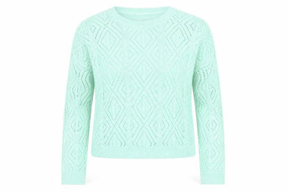 Front view of Pins & Needles women’s blue jumper, size M
