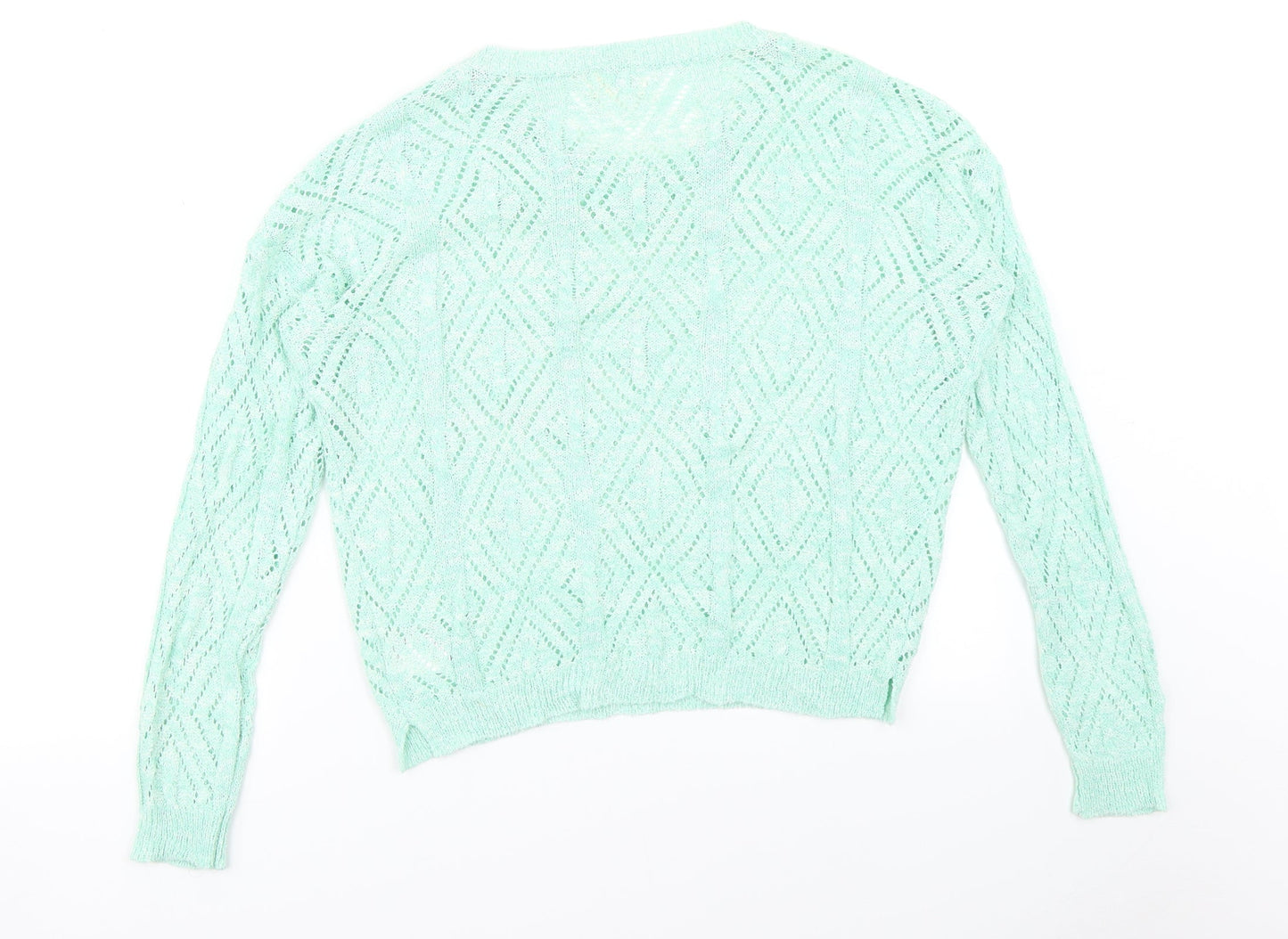 Womens UK Size M Pins & Needles Blue Pullover Jumper