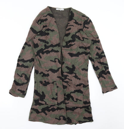 Hobi Girls Green Camouflage  Shrug Jumper Size L