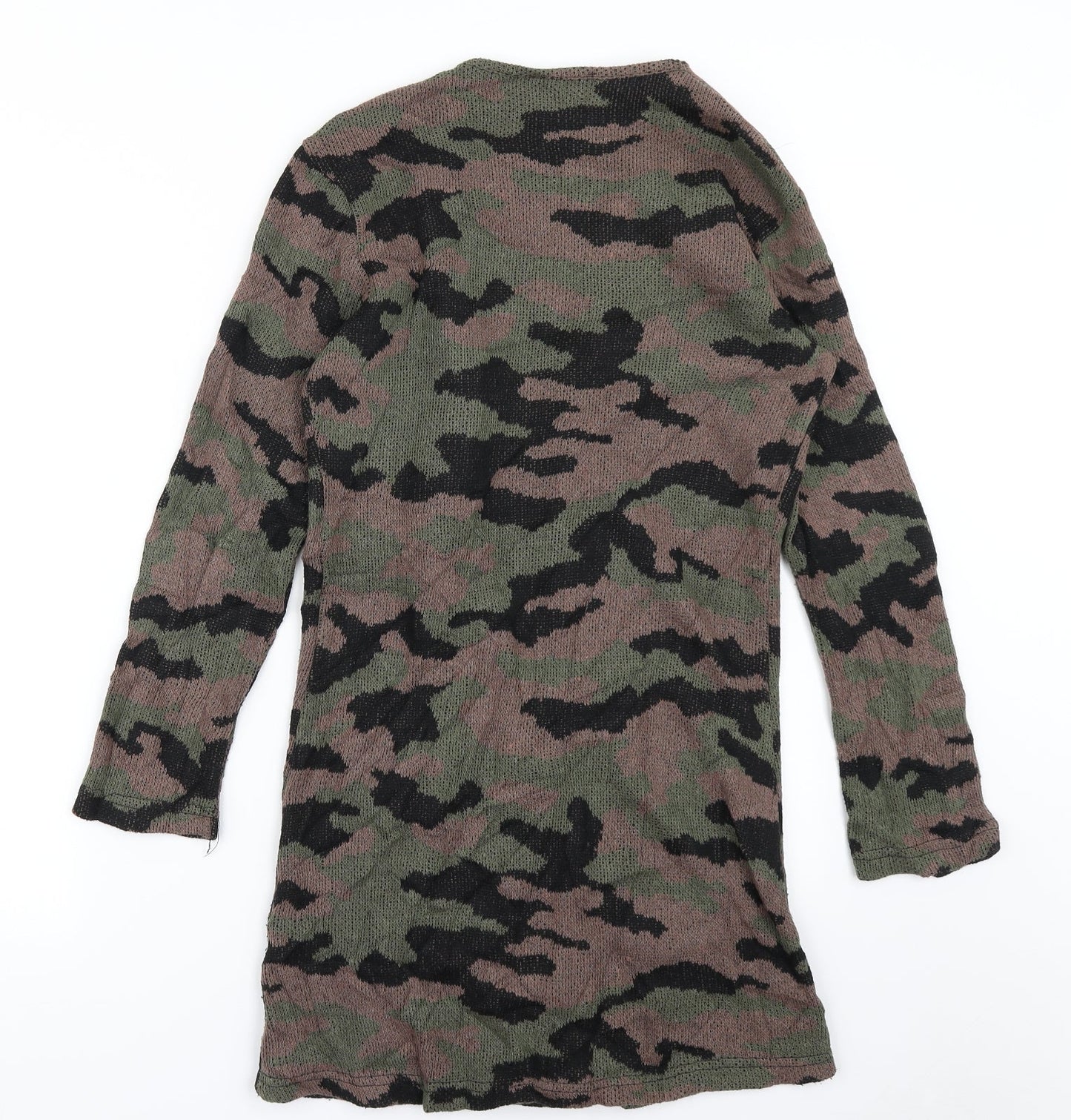 Hobi Girls Green Camouflage  Shrug Jumper Size L