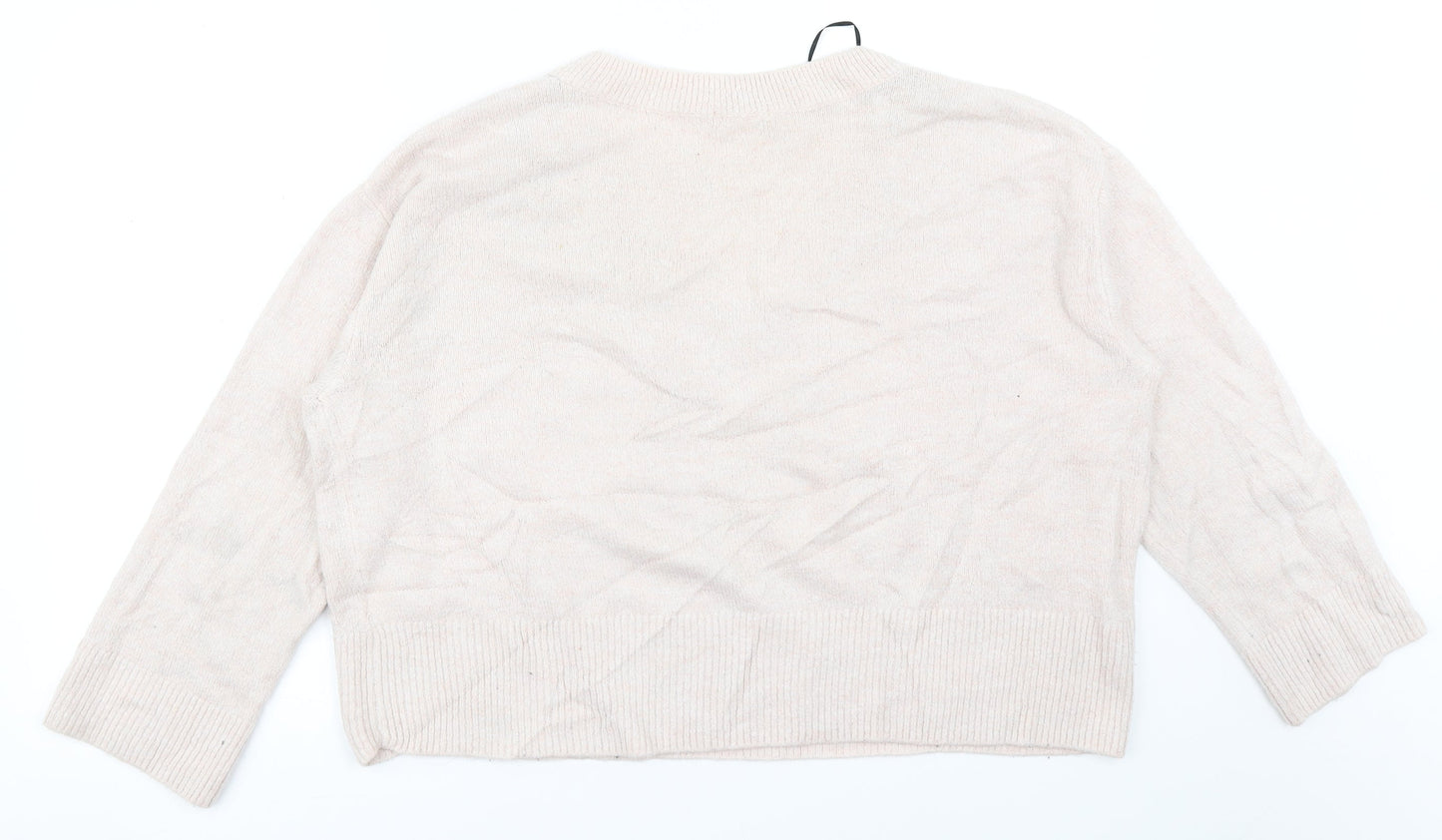Womens UK Size M H&M Pink Pullover Jumper