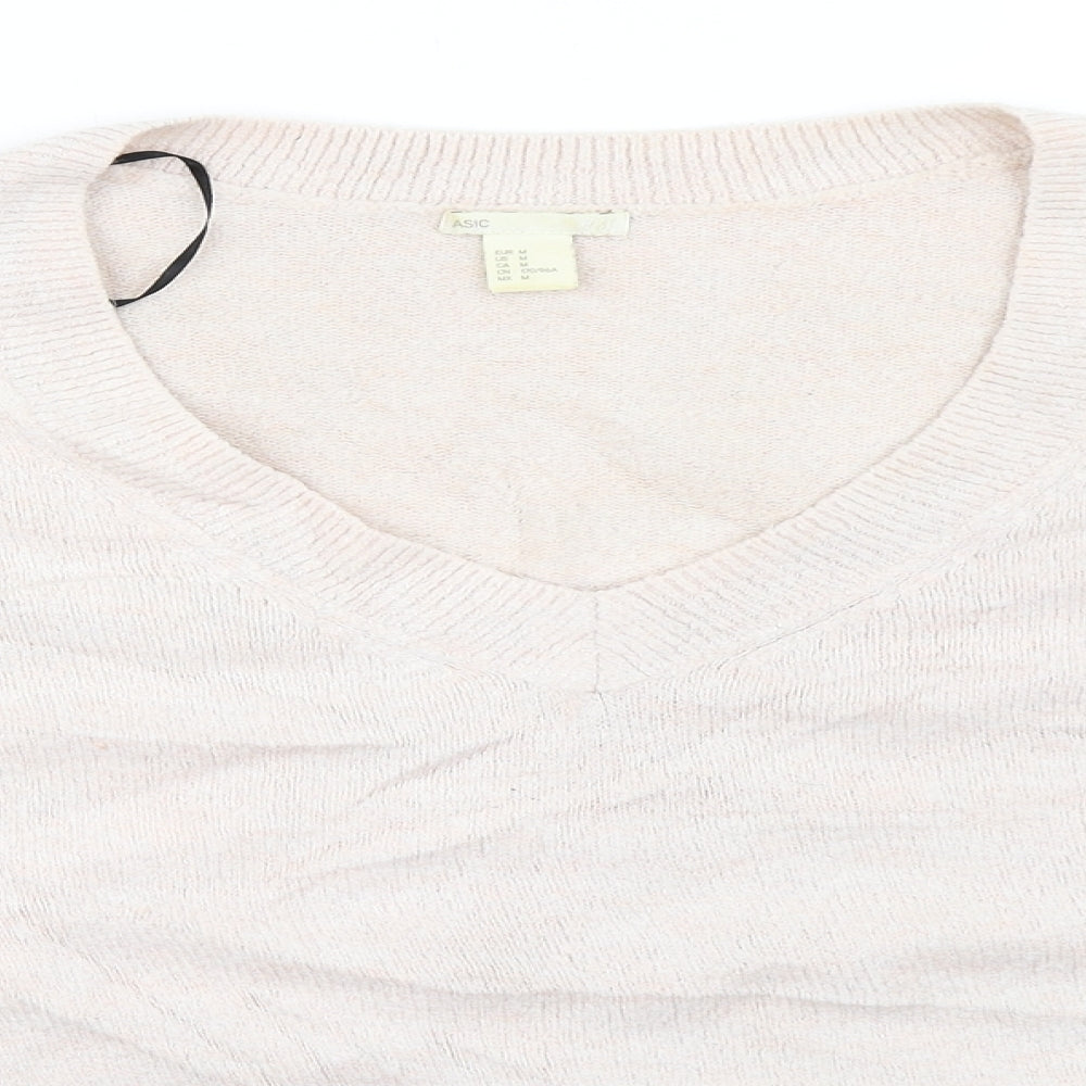 Womens UK Size M H&M Pink Pullover Jumper