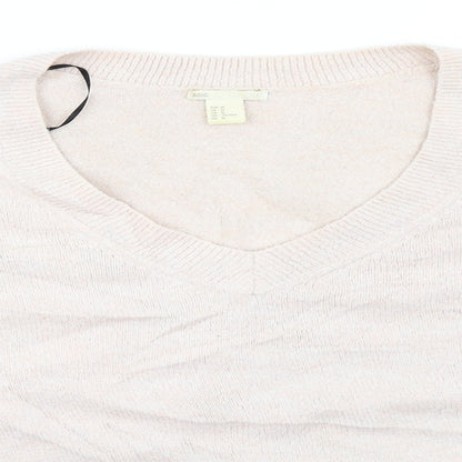 Womens UK Size M H&M Pink Pullover Jumper