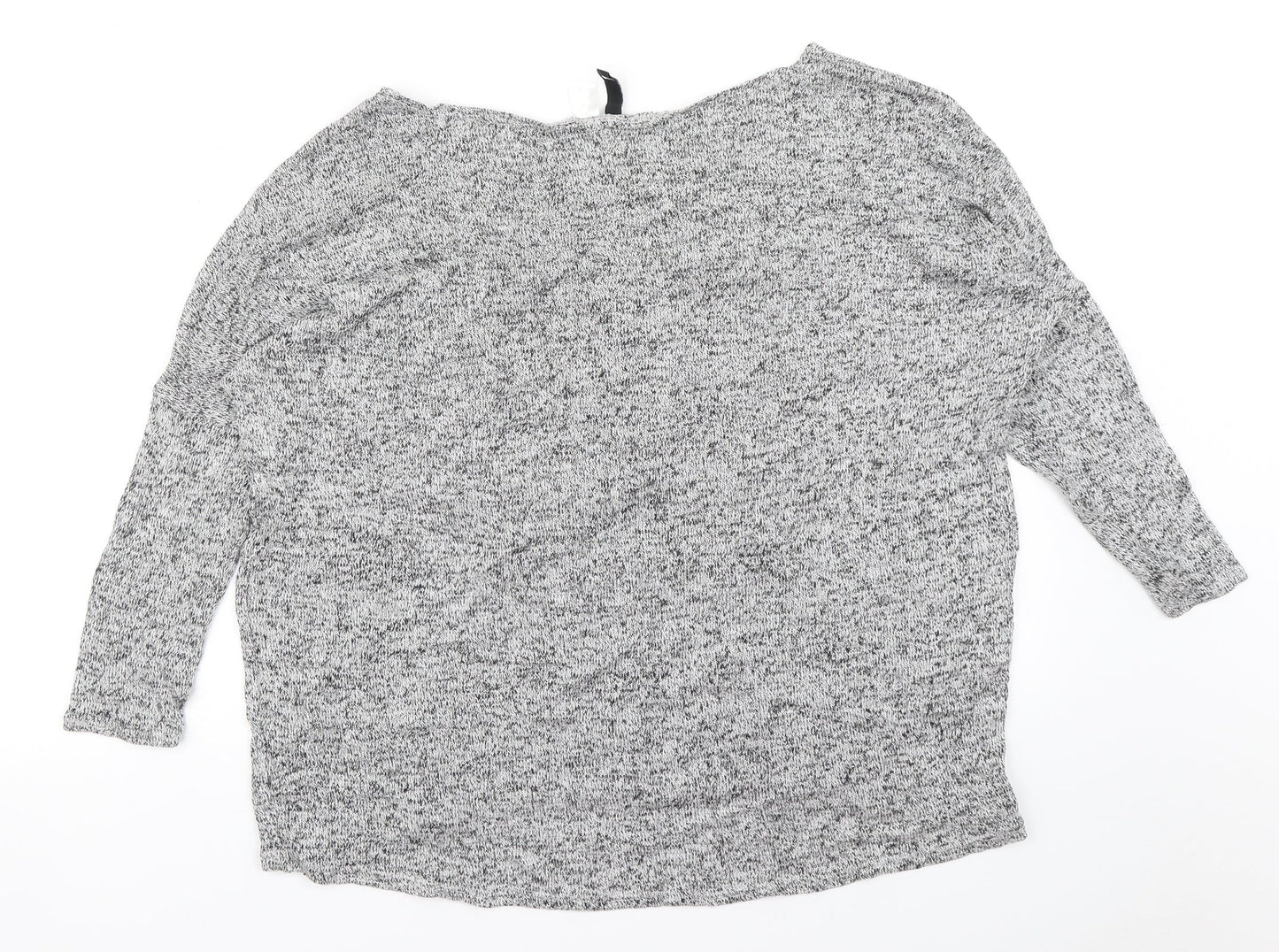 Womens UK Size M Divided Grey Pullover Jumper
