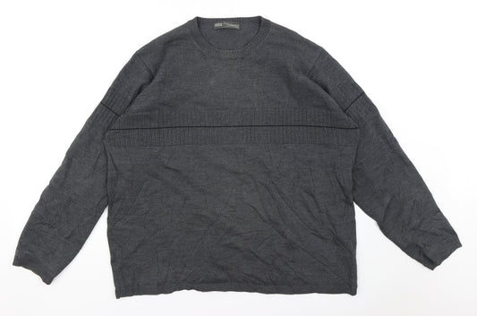 M&S Mens Blue   Pullover Jumper Size XL