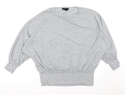 Womens UK Size M New Look Grey Pullover Jumper