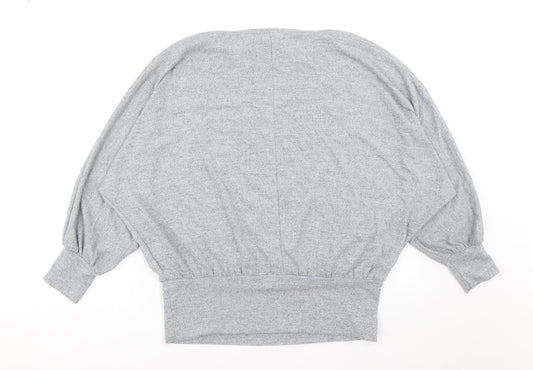 Womens UK Size M New Look Grey Pullover Jumper