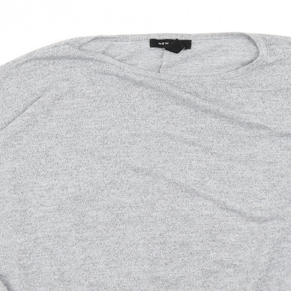 Womens UK Size M New Look Grey Pullover Jumper