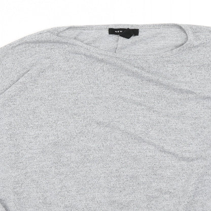 Womens UK Size M New Look Grey Pullover Jumper