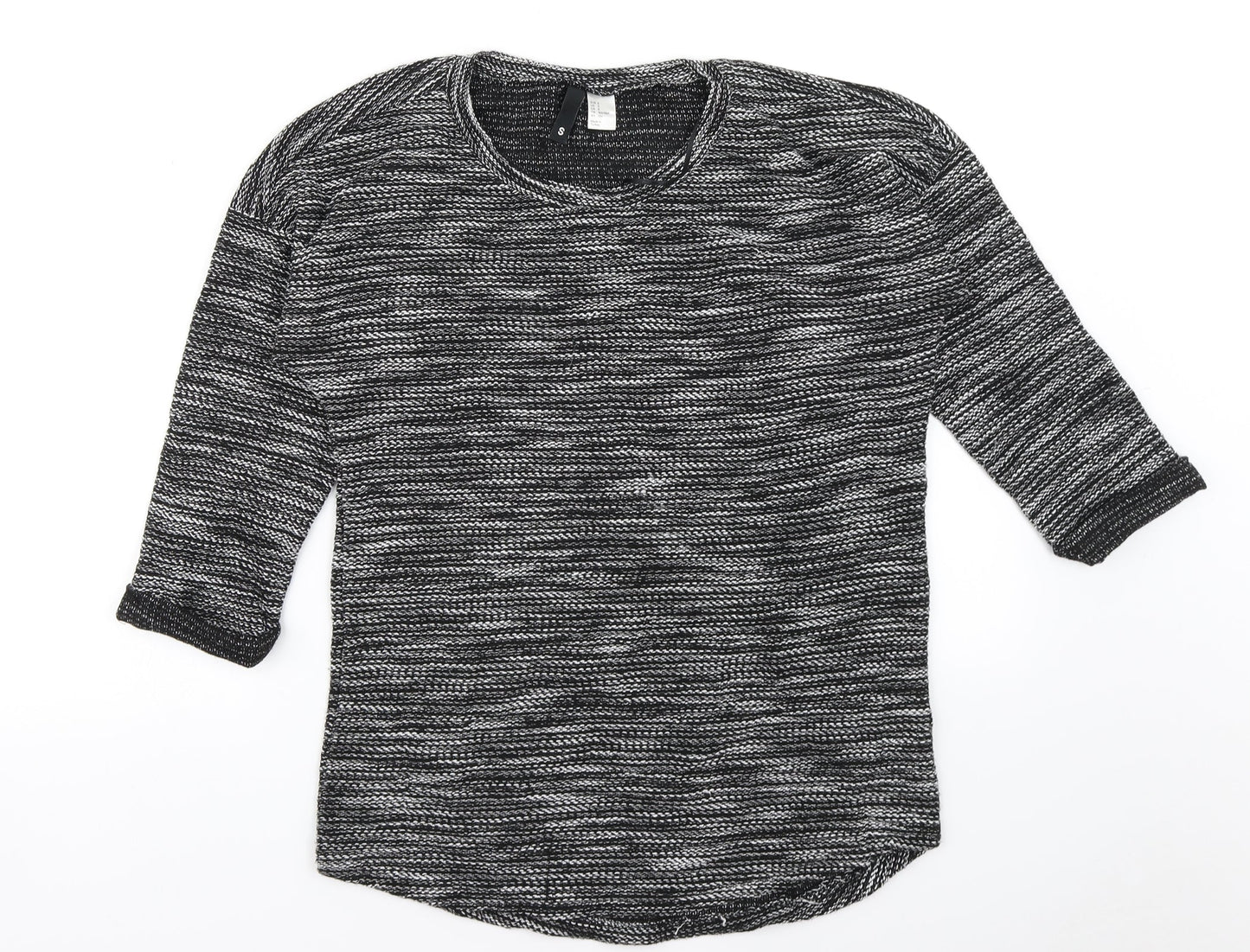 Womens UK Size S Divided Grey Pullover Jumper