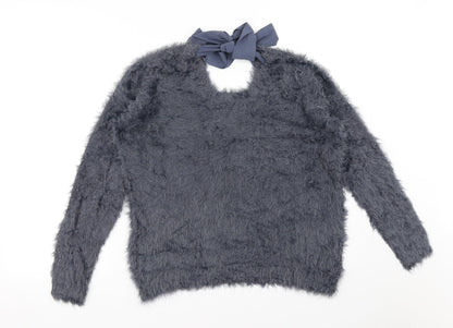Womens UK Size 10 La Redoute Blue Pullover Jumper
