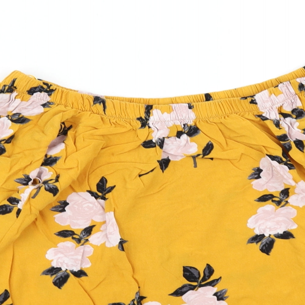 Womens UK Size 8 Select Yellow Basic Blouse