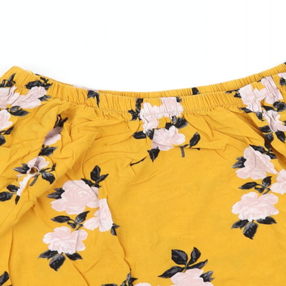Womens UK Size 8 Select Yellow Basic Blouse