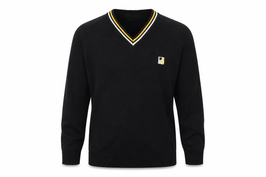 Front view of Ego Sports boys’ black jumper, size 9-10, years