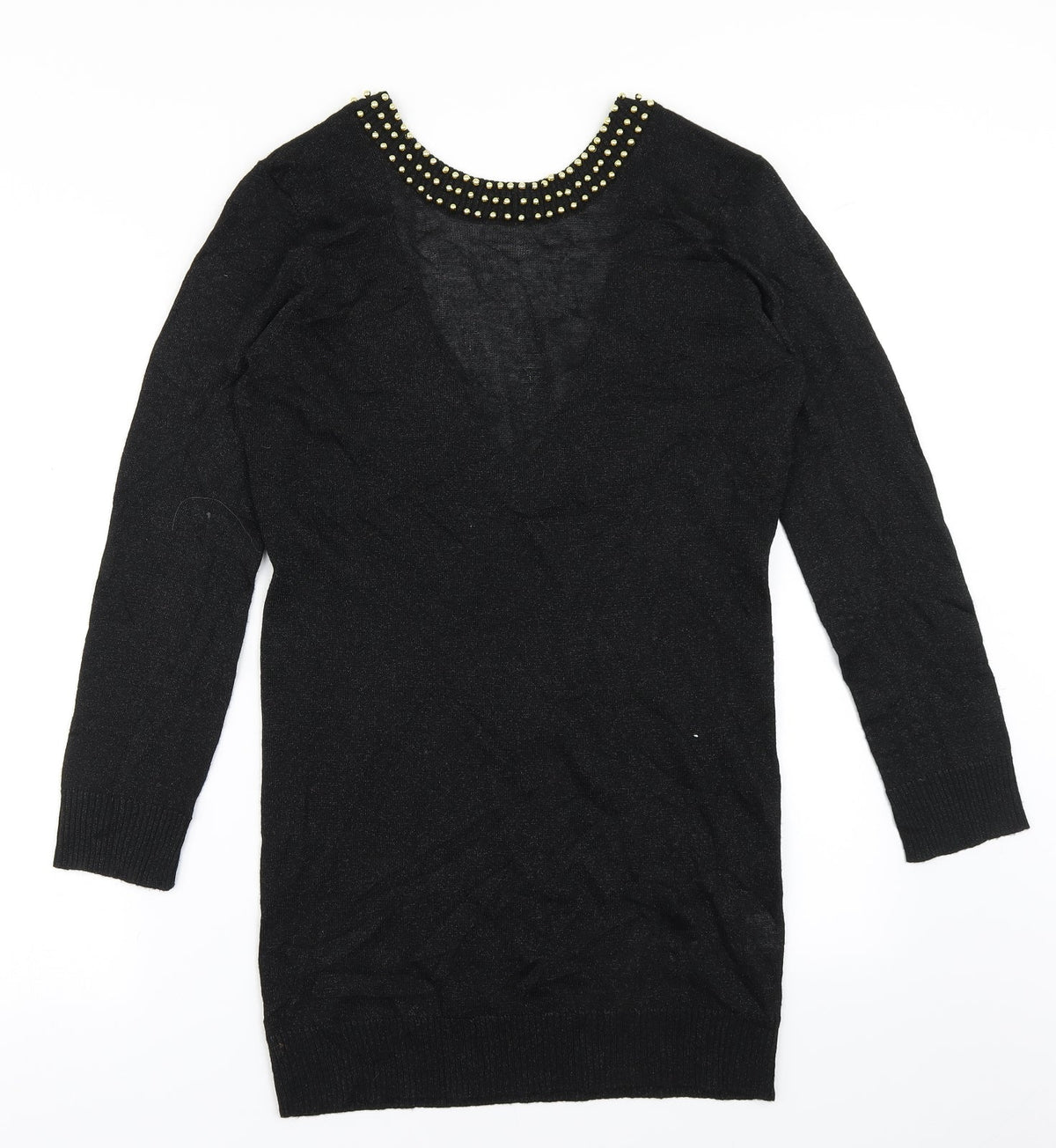 Back view of Motel Rocks women’s black jumper, size S