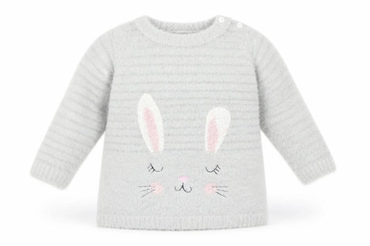 Primark Baby Grey   Pullover Jumper Size 3-6 Months  - Rabbit