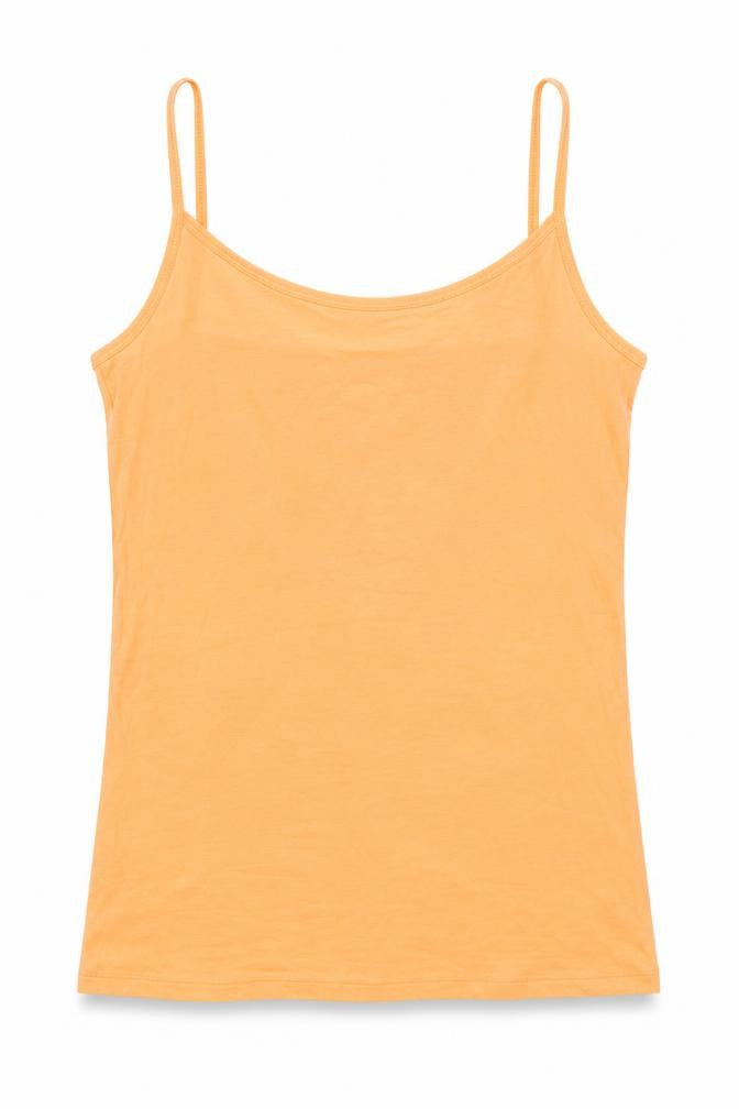 Front view of Nutmeg women’s orange camisole blouse, size UK 10