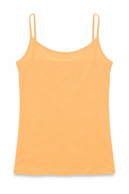 Front view of Nutmeg women’s orange camisole blouse, size UK 10