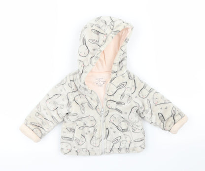F&F Girls Grey   Overcoat Coatigan Size 3-6 Months