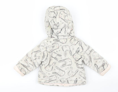 F&F Girls Grey   Overcoat Coatigan Size 3-6 Months