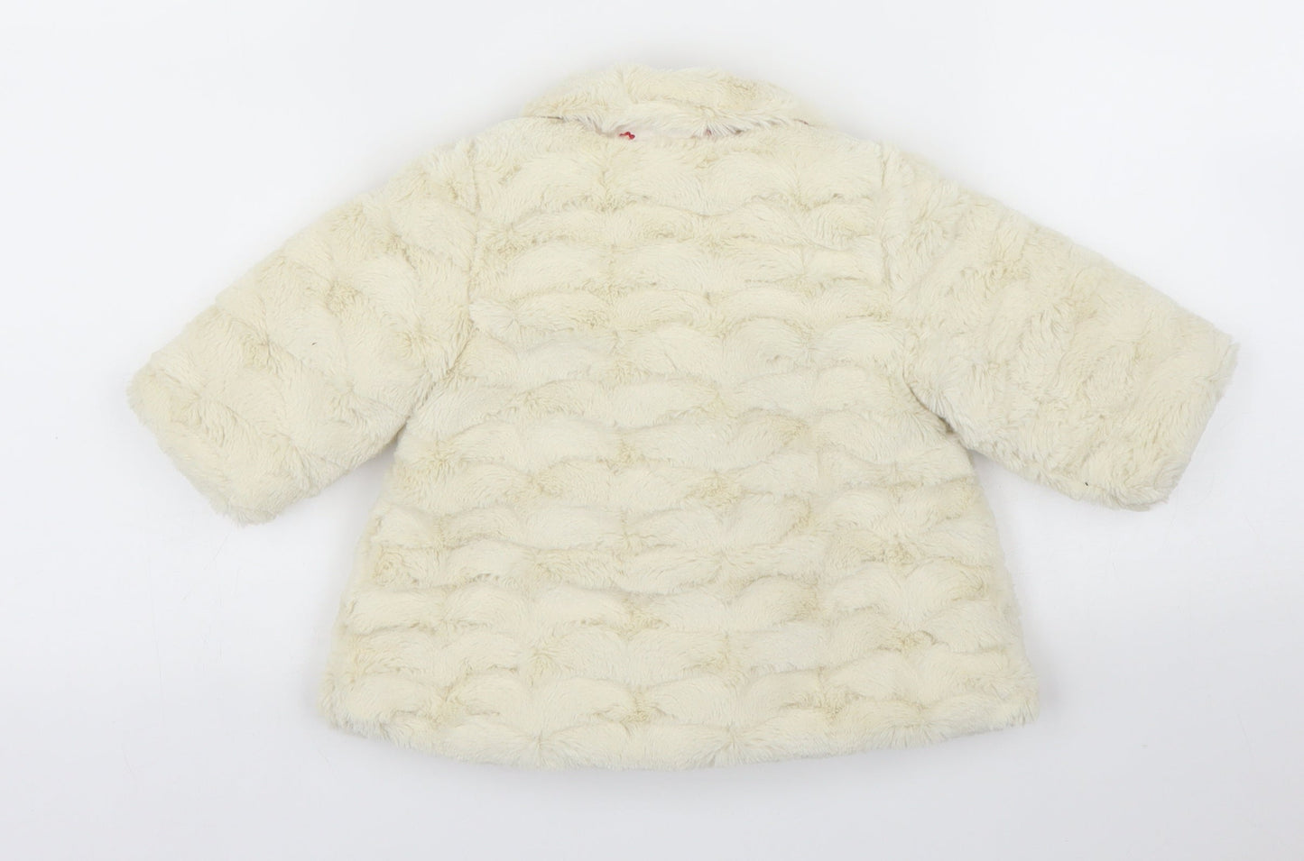 Debenhams Girls Ivory   Pea Coat Coatigan Size 0-3 Months