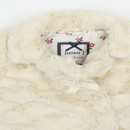 Debenhams Girls Ivory   Pea Coat Coatigan Size 0-3 Months
