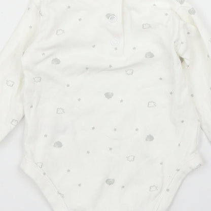 Matalan Baby White   Babygrow One-Piece Size 3-6 Months