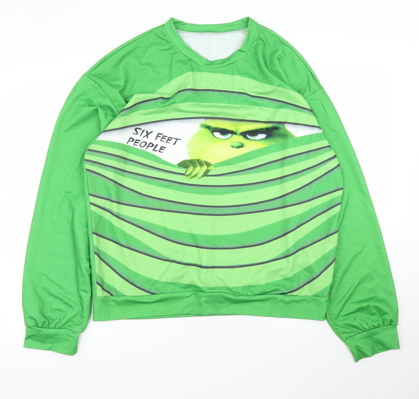 Womens UK Size 2XL Preworn Green Pullover Jumper