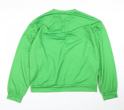 Womens UK Size 2XL Preworn Green Pullover Jumper