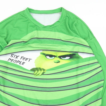 Womens UK Size 2XL Preworn Green Pullover Jumper