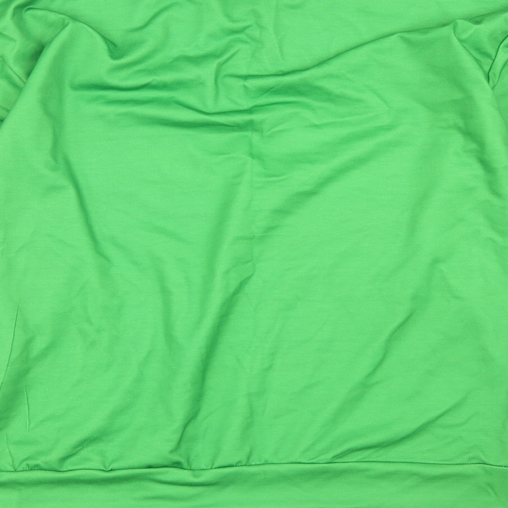 Womens UK Size 2XL Preworn Green Pullover Jumper