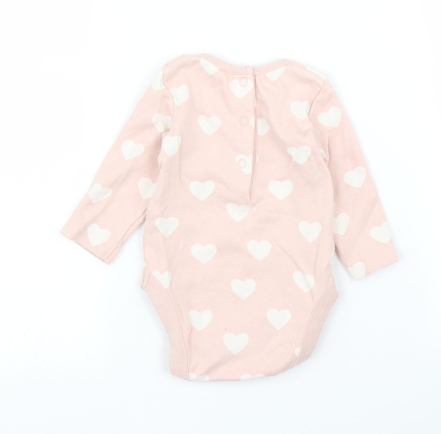 George Girls Pink Polka Dot  Babygrow One-Piece Size 0-3 Months