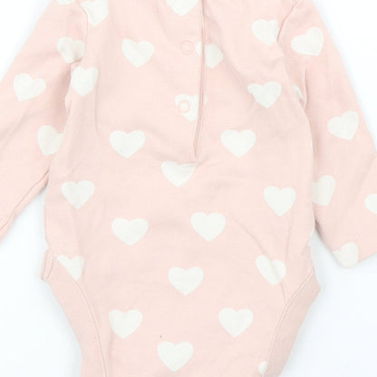 George Girls Pink Polka Dot  Babygrow One-Piece Size 0-3 Months